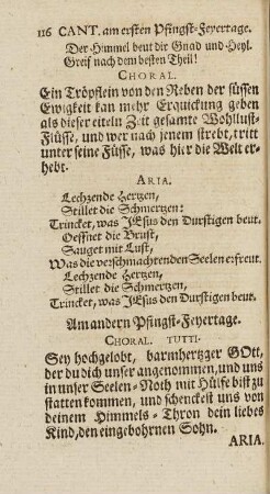 Am andern Pfingst-Feyertage.