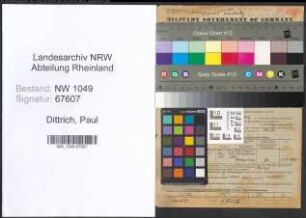 Entnazifizierung Paul Dittrich , geb. 03.05.1905 (Lehrer)