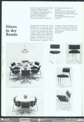 Sitzen in der Runde : Sitzen