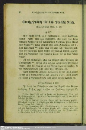 Strafgesetzbuch für das Deutsche Reich