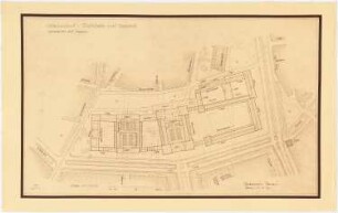 Bebauungsplan Dortmund: Innenstadt, Rathaus und Stadthalle, Lageplan mit Grundrissen 1:1000