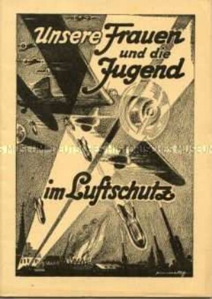 Anleitung für den Luftschutz unter Verwendung von Haushaltsgegenständen, mit Illustrationen
