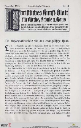 Nr. 11 (November 1916)