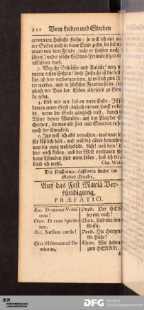 Auf das Fest Mariä Verkündigung.