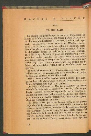 VIII - El mensaje
