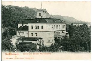 Niederlößnitz. Sanatorium Schloss Niederlößnitz