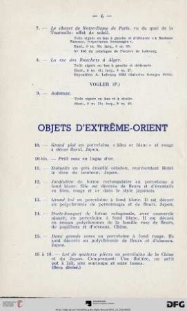 Objets d'extrême-orient (Nr. 10-71)