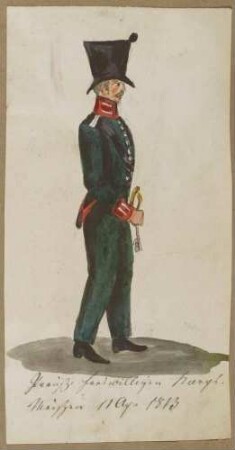 Gardist des preußischen Freiwilligen-Korps, 1813