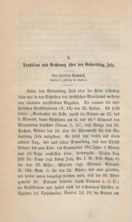 206-231 Tradition und Rechnung über den Geburtstag Jesu