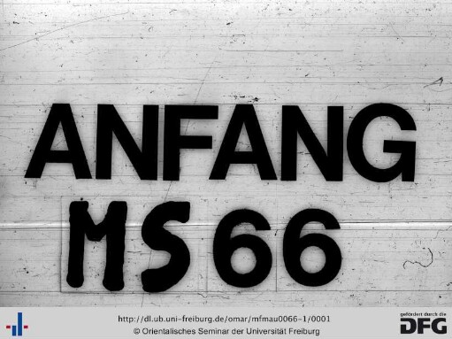 MF Mau 66/1: [ohne Titel]: [Sammlung von 50 Blättern]