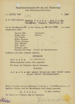 Fuchs, Helene
