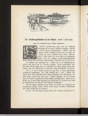 IV. Stellungskämpfe an der Aisne