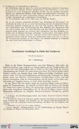 Neue Folge 10: Neolithische Grabhügel in Holte bei Cuxhaven