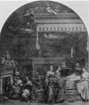 Szenen aus der Geschichte Christi und Mariens — Geburt der Maria