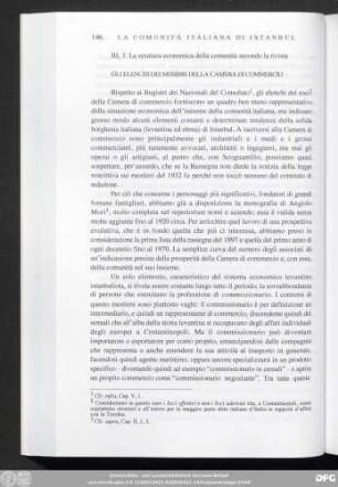 III, 3. La struttura economica della comunità secondo la rivista
