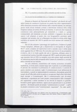 III, 3. La struttura economica della comunità secondo la rivista
