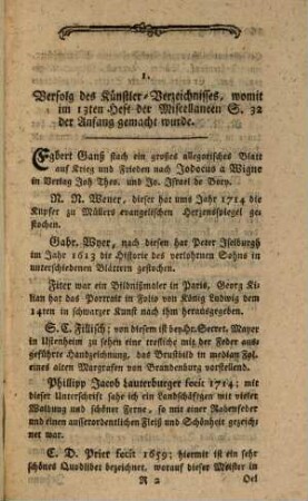 Miscellaneen artistischen Innhalts. 17, 17. 1783