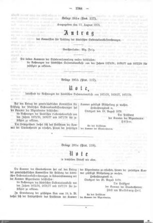 Beilagen zu Protokoll, 118. Sitzung