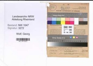 Entnazifizierung Georg Wolf , geb. 14.08.1895 (Lehrer)