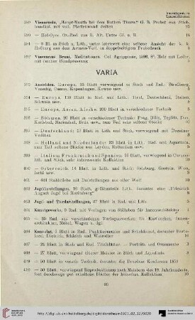 Varia (Nr. 393-427)