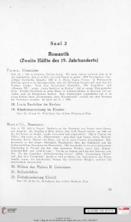 Saal 2: Romantik (Zweite Hälfte des 19. Jahrhunderts)