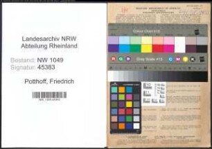 Entnazifizierung Friedrich Potthoff , geb. 26.10.1908 (Arzt)