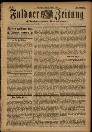 Ausgabe vom Dienstag, den 23. März 1897.