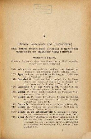 Bibliotheks-Katalog der wissenschaftlichen Werke : Militär-wissenschaftl. und Casino-Verein in Wien