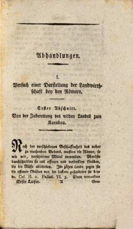 Neuestes Magazin für Oekonomen und Cameralisten. [1],1. 1794
