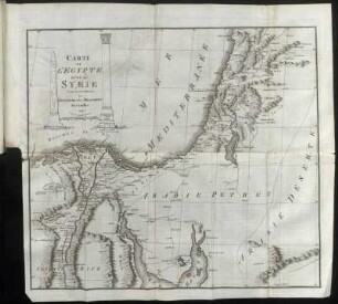 Carte de L' Egypte Et De La Syrie ...