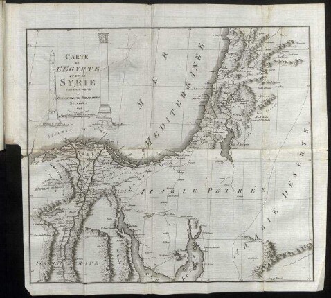 Carte de L' Egypte Et De La Syrie ...