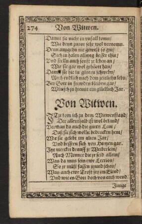 Von Witwen.
