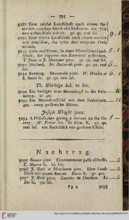 Nachtrag (Nr. 5095-5123)