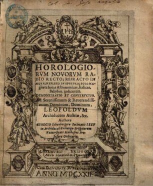 Horologiorum novorum ... demonstratio et constructio