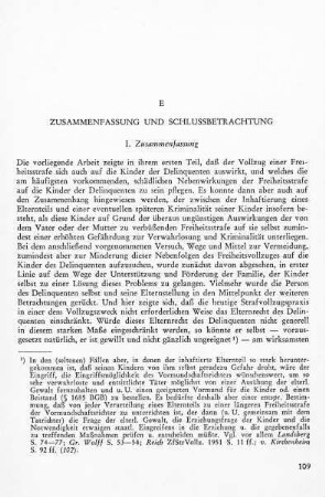 E. Zusammenfassung und Schlußbetrachtung
