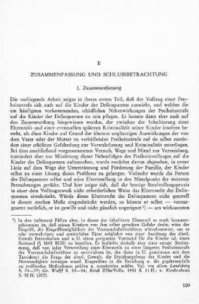E. Zusammenfassung und Schlußbetrachtung