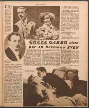 Greta Garbo vista por su hermano Sven