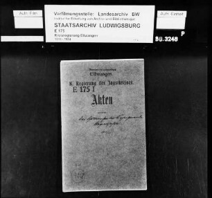 Schuldenwesen der Kirchengemeinde Weipertshofen