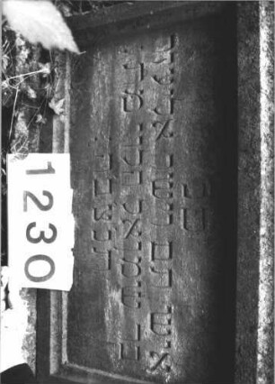 Grabstein 1230 (Detailaufnahme 2)