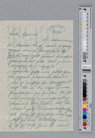 Brief an Ida Dehmel