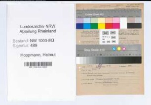 Entnazifizierung Helmut Hoppmann, geb. 12.03.1897 (Lehrer)