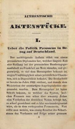 Authentische Aktenstücke aus den Archiven des deutschen Bundes