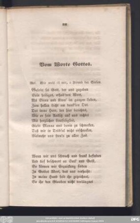 Vom Worte Gottes.