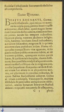 Beatus Rhenanus