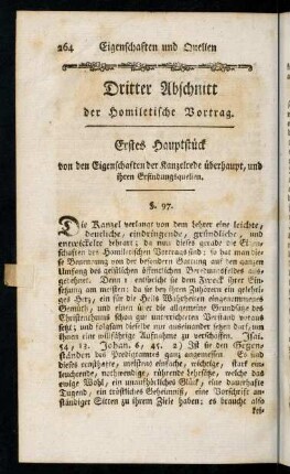 264-352, Dritter Abschnitt der Homiletische Vortrag