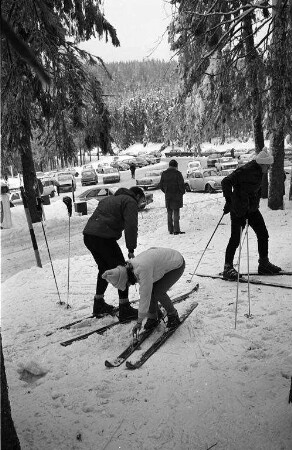 Skifahren im Schwarzwald.