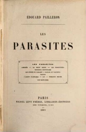 Les parasites