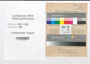 Entnazifizierung August Luetkemeyer , geb. 09.06.1895 (Reichsbahner)