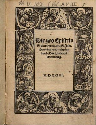 Die zwo Episteln S. Petri, vnnd aine S. Jude