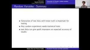 Stochastic processes, analysis, examples (Python tutorial)